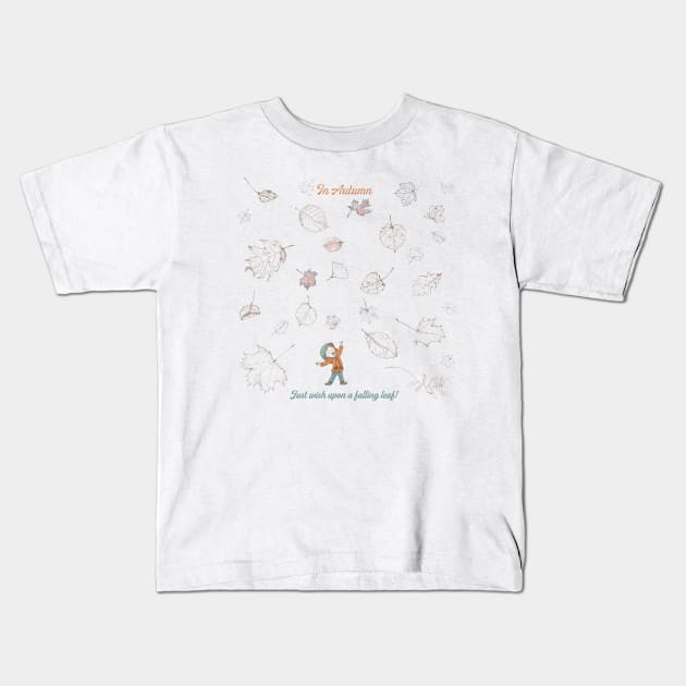 Just a wish - Autumn Kids T-Shirt by mnutz